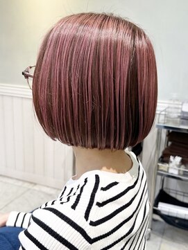 リディー(Lidee) Lideeお客様snapピンクなアンブレラボブデザインカラー