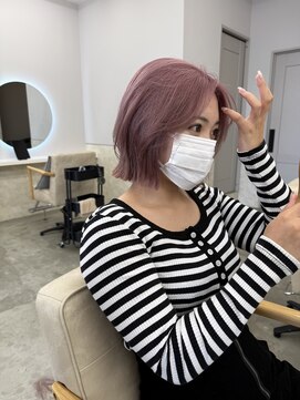 サンド 鹿児島中央(sand) @sei___sandブリーチ/ダブルカラー/レイヤーカット/鹿児島中央駅