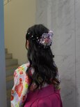ハーフアップスタイル