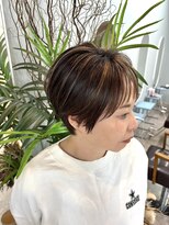 プラム(plum.)&nbsp;ショートスタイル/白髪ぼかしハイライト