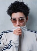アップバング　スパイキーショート