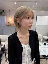 メゾン 甲府(Maison)&nbsp;レイヤーボブとブロンドベージュ