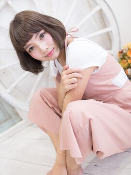 ジェム(GEM) **Gem Garden**ハネさせない☆内巻き重めスタイルボブ