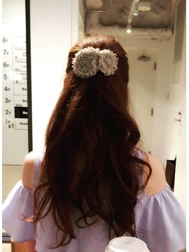 ラパン 美容室 ハーフアップ