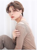 ブランジュワンサイドショートマニッシュショートネイビーカラー