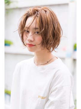 ケイト(kate) 【kate】大宮 オレンジベージュ×大人可愛いショート