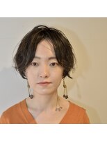 ククー ヘアーアンドメイクアップ(COU COU) センターパートボブ×柔らかパーマ