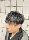 波巻きウェーブパーマ 新橋 理容室 床屋 ヒロ銀座 日比谷