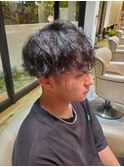 メンズ波ウェーブパーマ
