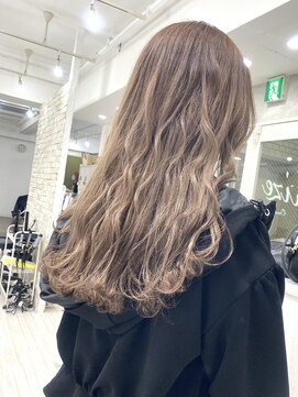 アジールヘア 東上野店(agir hair) 透明感ミルクティーベージュ、暖色系カラー【上野/御徒町】