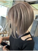 #黒髪#ボブルフ#ネビージュ#小顔#ワンレン