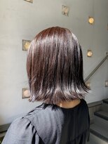 ヘアアンドメイク スタジオ ミムロ(HAIR&MAKE STUDIO MIMURO)&nbsp;外ハネボブ・ピンクグレージュ