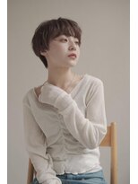 ムク 甲府(muku.)&nbsp;ミディアムヘア/斜めバング/グレージュカラー/甲府駅