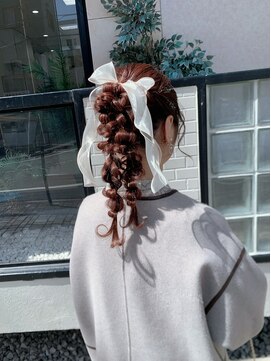 シャーマン(SHERMAN) ミドルポニーツイン編み下ろし♪