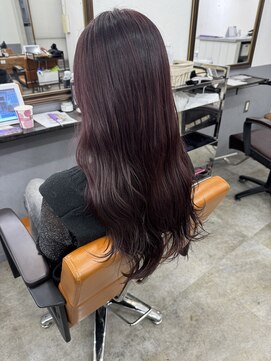 アジールヘア 北千住駅西口店(agir hair) ボルドーカラー ワインレッドカラー 暖色カラー