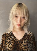 ウルフレイヤー ブリーチ ブロンド カラー