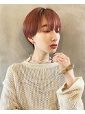 【柏原良亮】コンパクトショート×クリームピンク