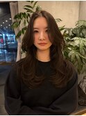 ◎韓国ヘアー顔周りレイヤーおくれ毛前髪長岡/新潟/宮関