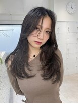 オニキス(ONYX)&nbsp;K11韓国ヘアーハッシュカットレイヤーグレージュブリーチ無し