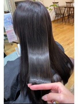 ルナス 福岡天神(LUNAS) 髪質改善ケアカラー×ほんのりラベンダーグレージュ