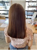 明るめベージュ×髪質改善水素カラー