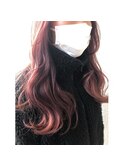 透明感あふれる髪質改善カラーでピンクラベンダー