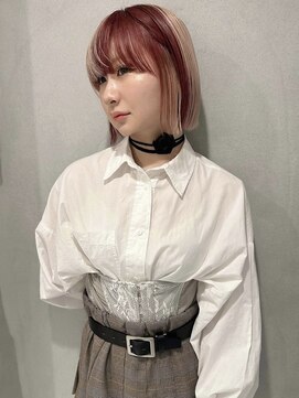 ペレ アネックス 大阪梅田茶屋町店(PELE ANNEX) くびれヘア/アプリコットオレンジ/夏のヘアアレンジ/梅田