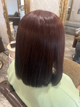 ヘアーアトリエ ラフェル(hair atelier Rafel) ミディアムヘア/オレンジブラウン