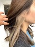 【ちら見えが可愛い。】カット+インナーカラー+リペアTr_16100円