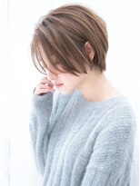 セイドット オモテサンドウ(Say. omotesando) Say.レイヤーショートショートボブヘーゼルグレージュブリーチ