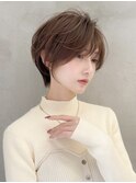 大人ガーリー/ダークアッシュ/似合わせ/レイヤーショート☆225