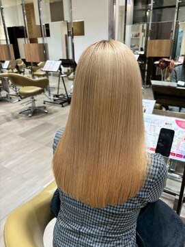 ソワンドゥブレスシエン 堀江店(soin de brace CIEN) 髪質改善×ミルクティーブロンド