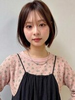 ヴェイン 渋谷(vain)&nbsp;シースルー前髪で垢抜けおしゃれ！レイヤーボブカット◎