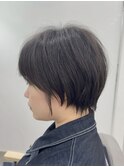 大人可愛い小顔ひし形ショートショートボブ縮毛矯正20代30代40代