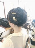 ボブアレンジ編み込みアップ【ヘアアレンジ　立川/立川南/袴】