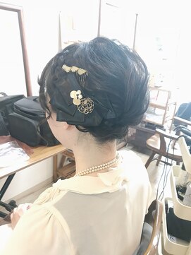 ロカット サロン(Roquat Salon) ボブアレンジ編み込みアップ【ヘアアレンジ　立川/立川南/袴】