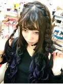 《シンプル可愛い♪》『両サイドうさモコ編みおろし＋コテ巻き』
