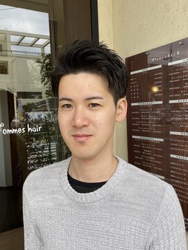 オム ヘアー(Hommes Hair) ビジネスでも、かき上げ！！七三オールバックヘア