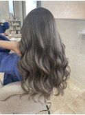 グレージュ ヘアカラーグレー くすみカラー