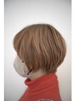 ビーヒアナウ N゜03 金沢駅西店(BE HERE NOW) ●大人かわいい小顔ひし形ショートボブ30代40代50代