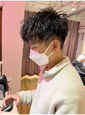 MEN'S HAIR 前下がり×クールマッシュ×ツイスパ