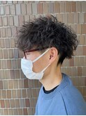 barber ツイストスパイラルパーマ　マッシュパーマ