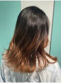 【グラデーションオレンジブロンド♪】20代30代40代