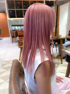 バブ バイネオリーブ(Bab by neolive) ブリーチピーチピンク☆デザインカラー ミディアム