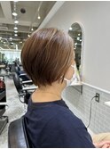 白髪染めなしハイライト×明るめベージュ