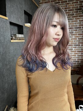 空 【kazuki】ケアブリーチ/ハイトーン/裾カラー