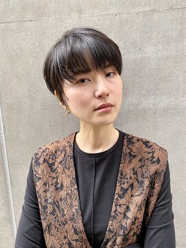 ハルキ ミナト ジャパン オオサカ(HARUKI MINATO japan OSAKA) 40代50代小顔似合わせカットくびレイヤーエモージュ大人可愛い