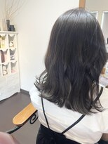 ループヘアー(LOOP HAIR) オリーブグレージュ×外はねstyle