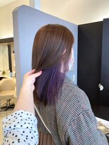 ヘアショップエヌアンドエー 久喜 栗橋店(hairshop N&A) サラ艶ロングストレート×インナーカラー 髪質改善カラー