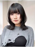 くびレイヤーアッシュブラックレイヤーロング_ba484811